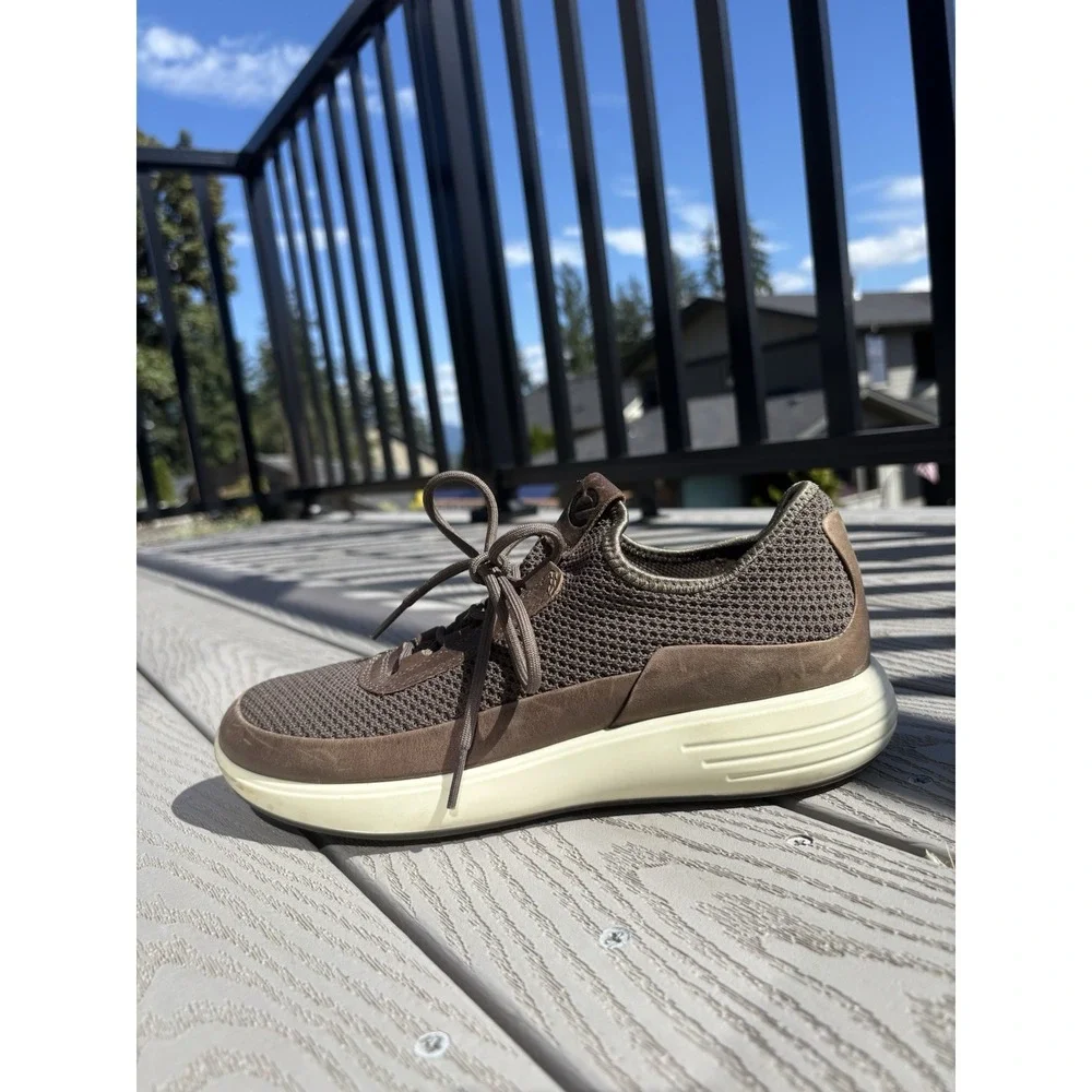 ECCO Soft 7 Runner Sneakers Titanium Brown Shoes Men's Size 6 - Women's Size 7.5